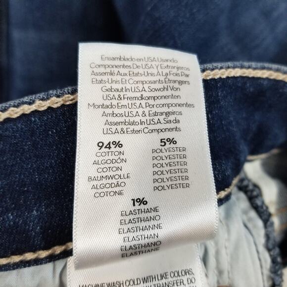 Mother The Weekender Fray Jeans Womens 29 Blue Flare Stretch Denim Mid Rise - Picture 5 of 12